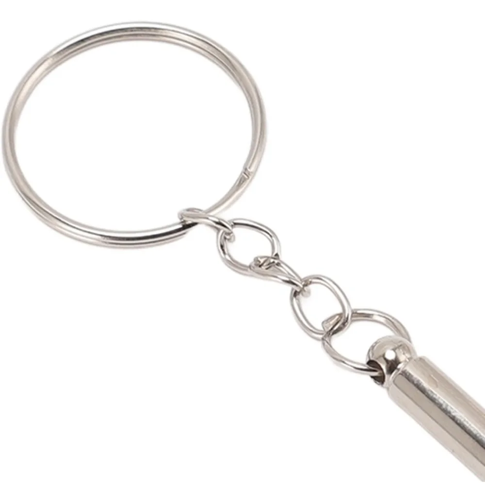 Mini Utility Tool Travel Size Double Ended Screwdriver Set Silver Keychain